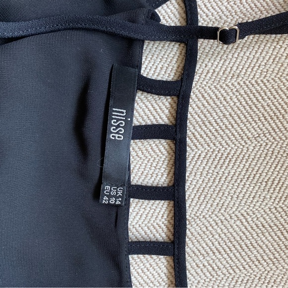 Nisse black Maxi dress size 10 - Picture 6 of 6